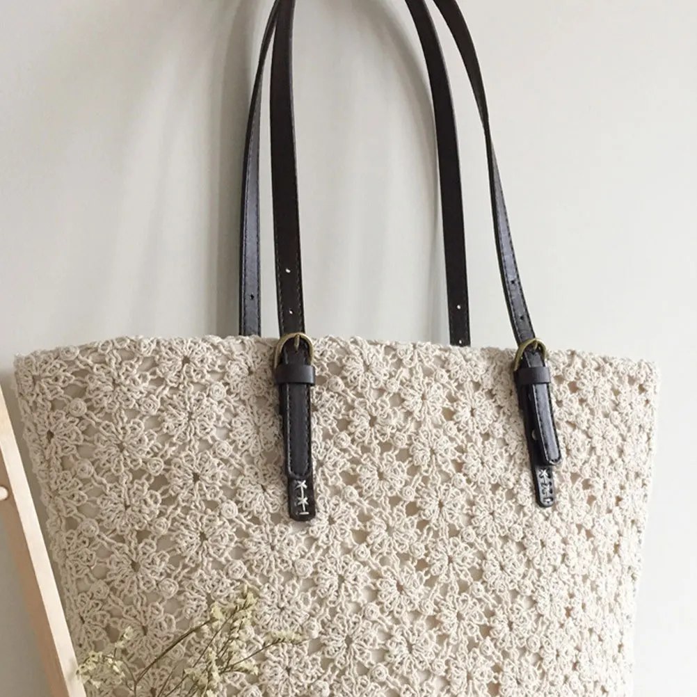 2Pcs Synthetic Shoulder Strap Adjustable Handbag Belt Tote Bag Replacement Long-Lasting Deep Coffee DIY Pouch Accessory