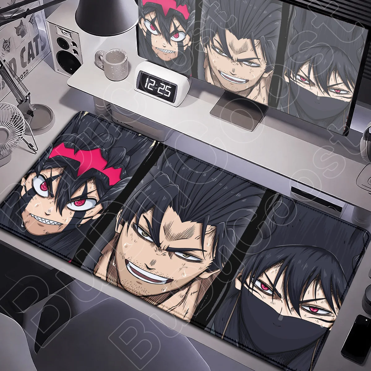 Laptop Locking Edge Office Keyboard Desktop Mat Computer Gaming Accessories Large Hot Anime Cool Boy Asta Black Clover Mouse Pad