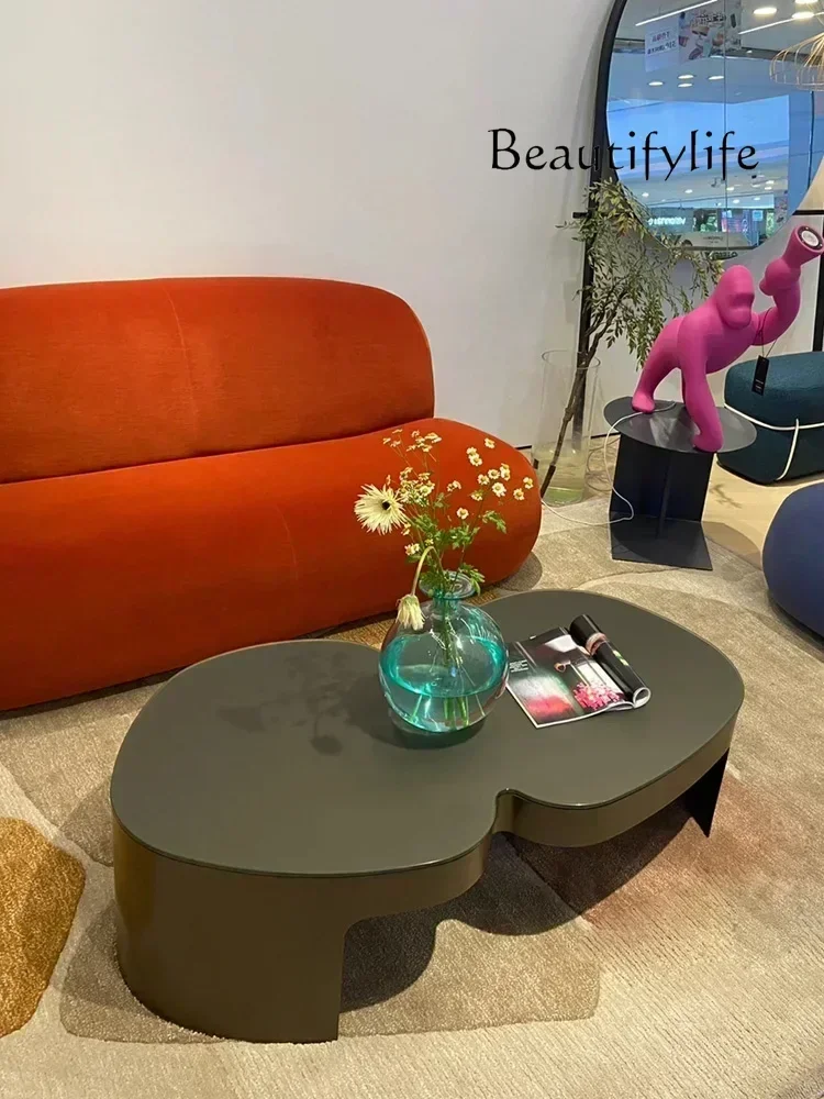 

N19 N7 Special-Shaped Creative Coffee Table Model Room Simple Coffee Tea Table Minimalist Living Room Sofa Table
