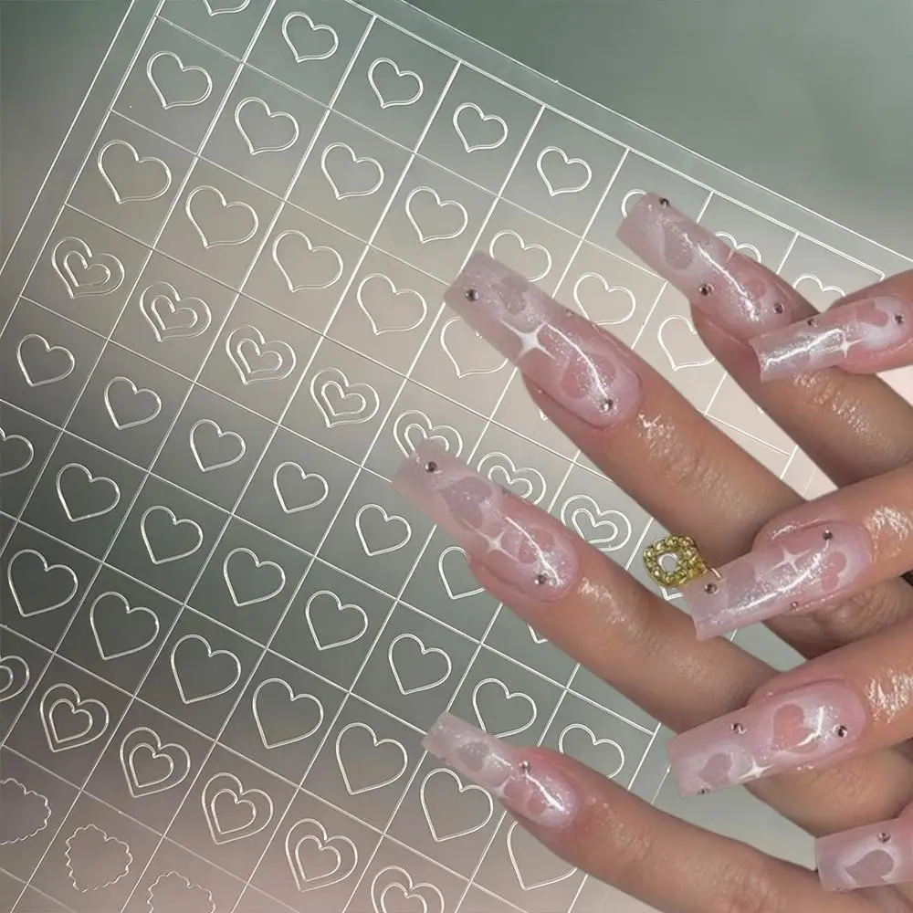 1Pcs Hollow Star Airbrush Nail Sticker Four Pointed Stars Starburst Nails Stencil Decals Spray Painted Manicure Template Tool NL