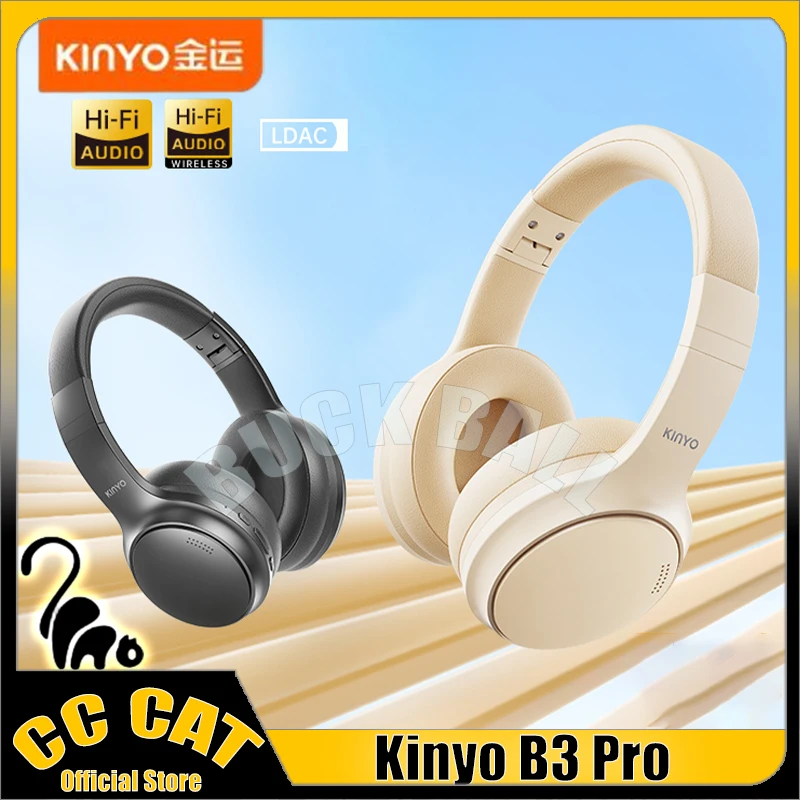 

Геймерские наушники Kinyo B3pro, беспроводные Bluetooth наушники ANC, Накладные наушники с низкой задержкой, наушники с шумоподавлением и длительной производительностью