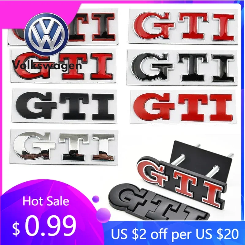 

Спойлеры Крылья 1 шт. Автомобильный металлический значок наклейка на переднюю решетку украшение для VW GTI Passat B6 Golf Mk7 Polo Tiguan Jetta T-ROC