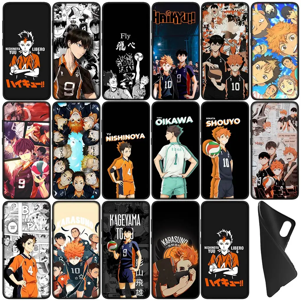 karasuno Haikyuu Shoyo Hinata Cover Phone Case for Xiaomi Redmi Note 13 13C A3 A3X Mi POCO F6 F5 X6 Pro + 5G 4G Flexible Coque