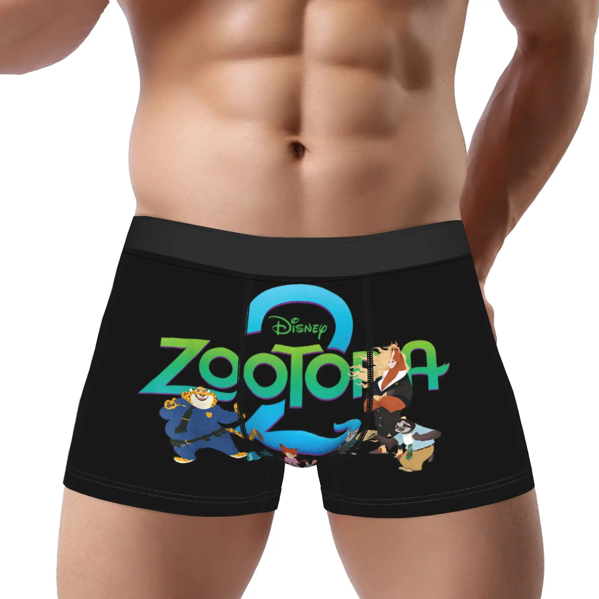 

1Piece Zootopia Judy Nick Wilde Underpants Breathbale Man Underwear Print Shorts Boxer Briefs