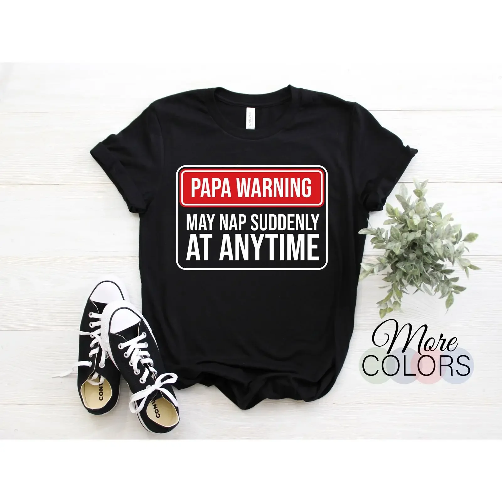 Funny Papa Warning May Nap Suddenly T Shirt Vintage Dad Grandpa Husband Father's Day Birthday Casual  vintage Washed
