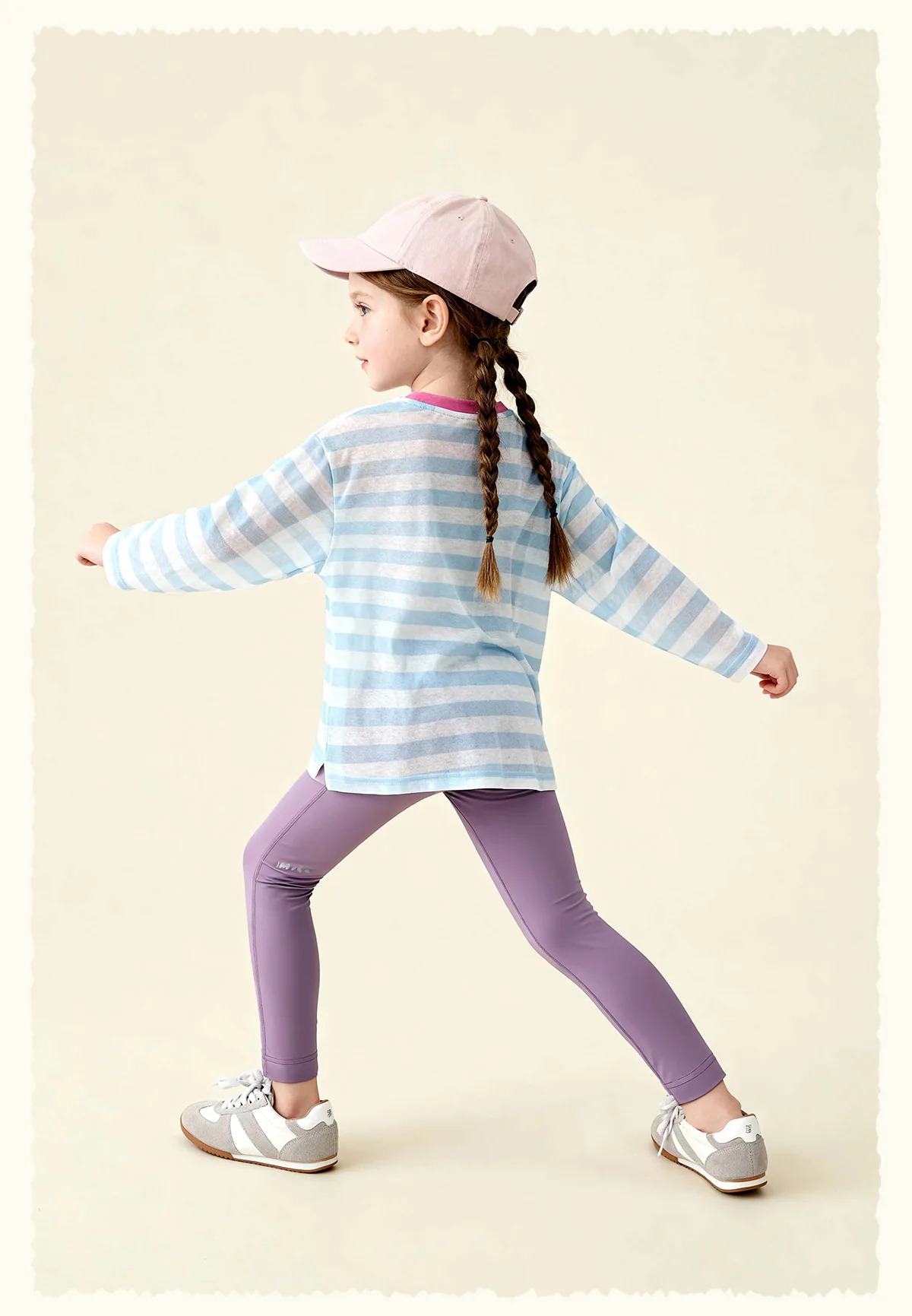 Amila 2026 Frühlings-Mädchenunterhose, hohe Elastizität, nicht verformbar, vielseitige Yogahose, Kinderbekleidung, Hose – Detail 14