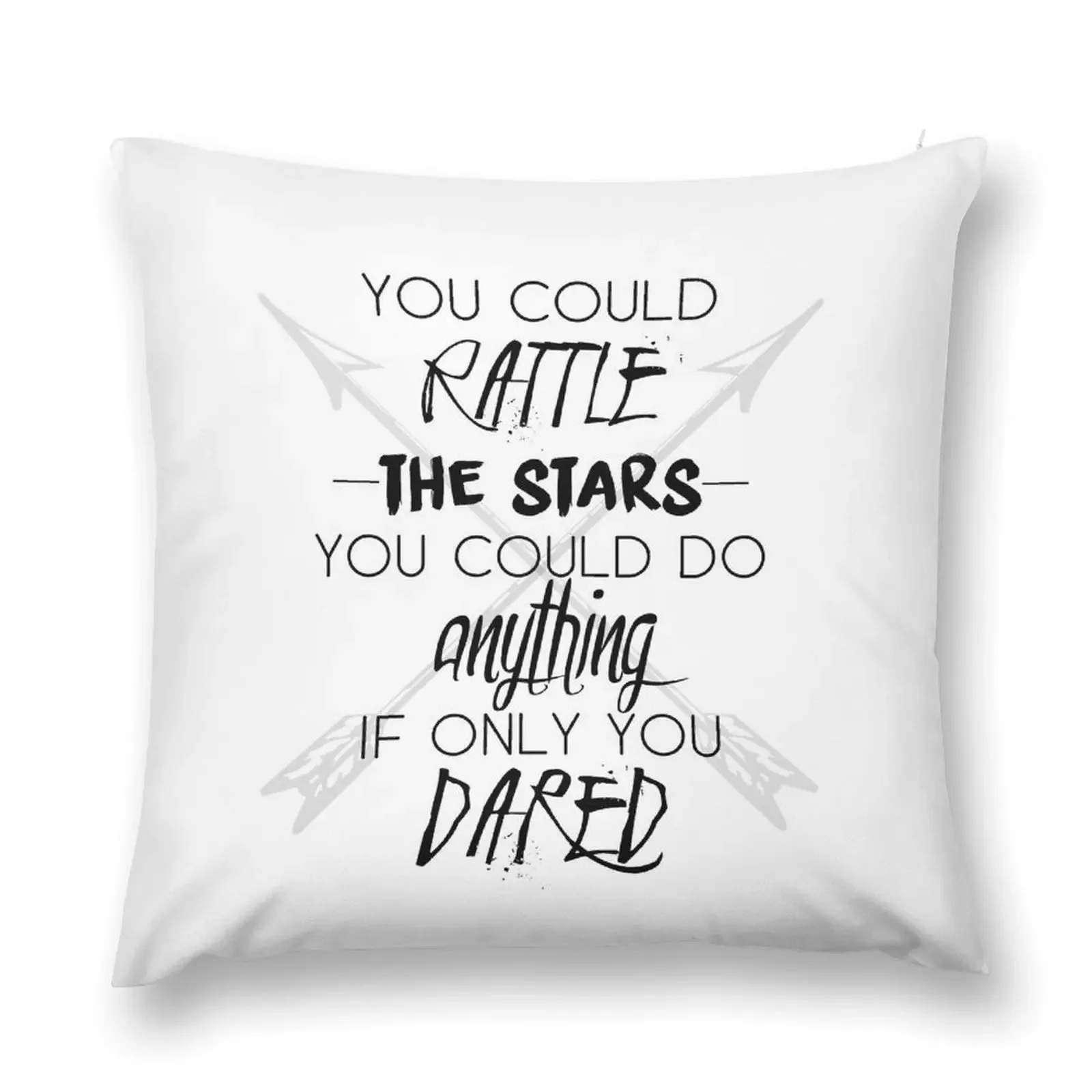 Throne of Glass: You could rattle the stars Throw Pillow Embroidered Cushion Cover Throw Pillow Covers pillow