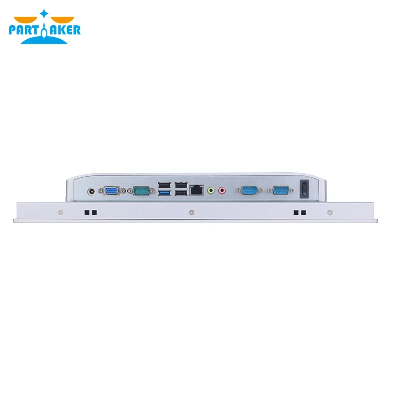 Partaker layar sentuh industri 15.6 inci, komputer CPU semua dalam satu Panel PC terpasang di dinding AIO industri J1900 i3 i5 i7