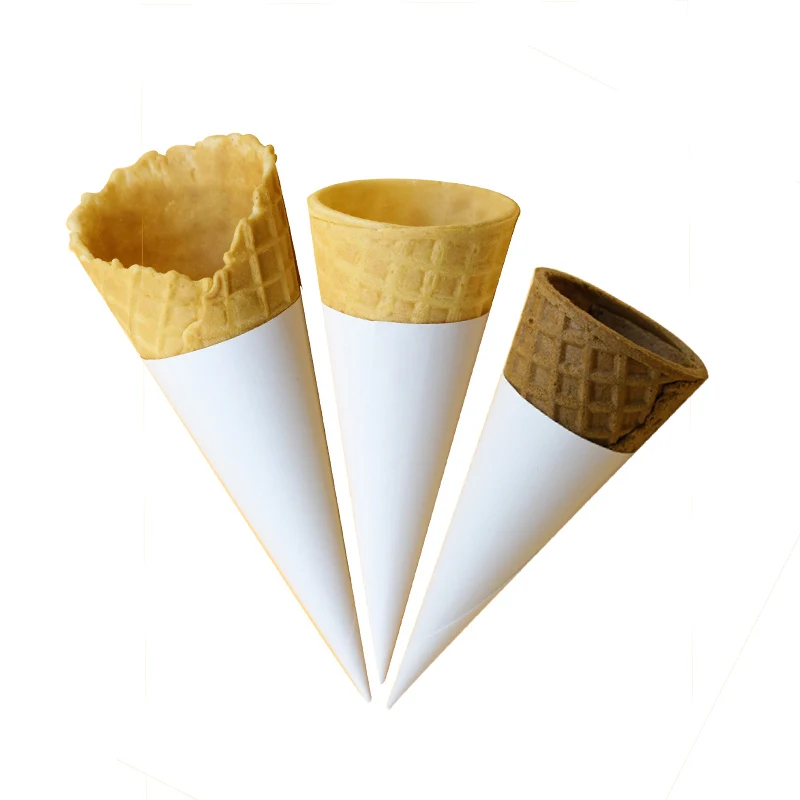 1000pcs Ice Cream Cone Holder Cover Disposable Cones Tray Paper Sleeve DIY Home Summer Party Supplies for Kids