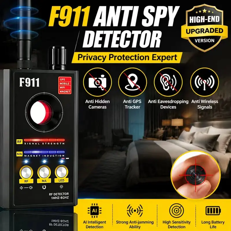Hidden Camera Detector Anti Spy Device GPS Tracker Finder   Privacy Protection