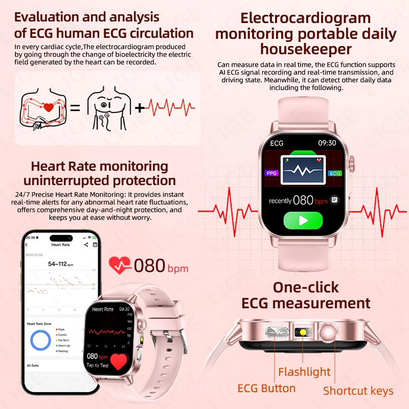 LIGE Women Smartwatch 2.01