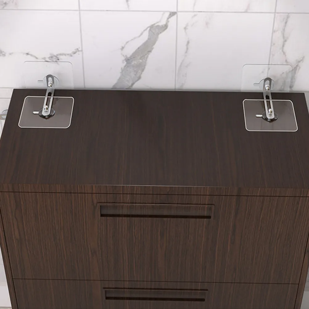 

6Pcs Baby Proofing Furniture Anchors Heavy Duty Anti Tip Adhesive Wall Anchors Child Safety Falling Furniture Prevention