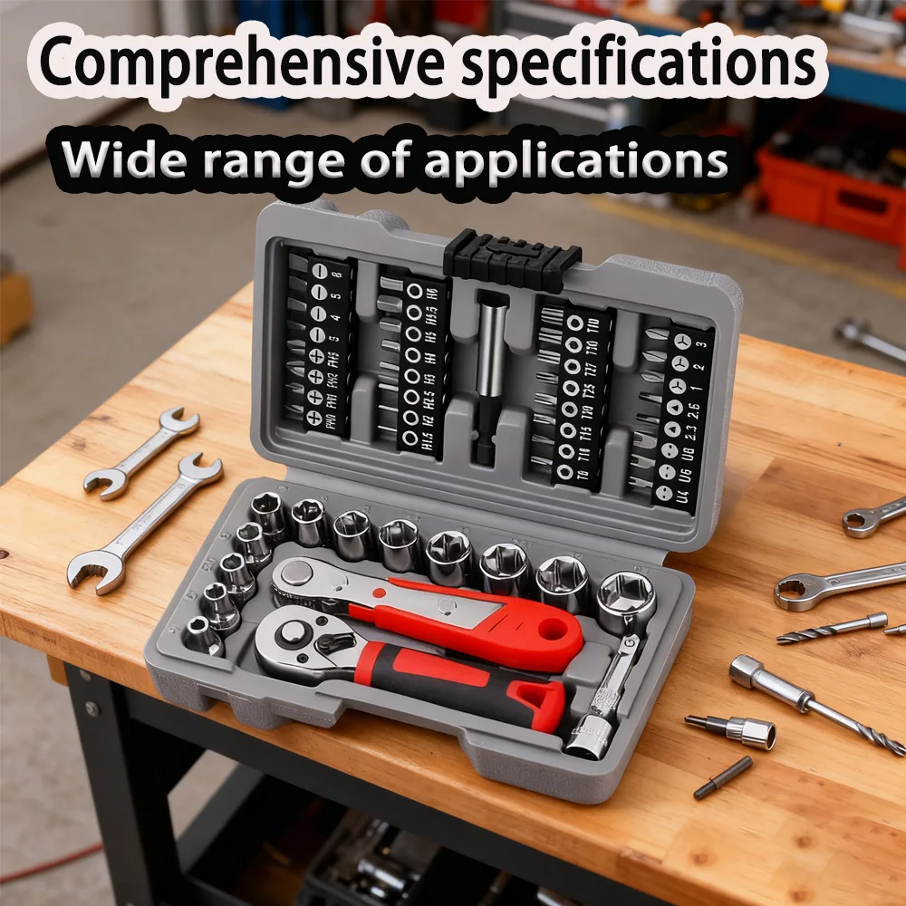 مجموعة سقاطة ومقاطع سريعة التحرير جديدة مقاس 1/4 بوصة، مفكات Cr-V من الفولاذ مع مفكات فيليبس/مشقوق لإصلاح السيارات والأدوات اليدوية #2