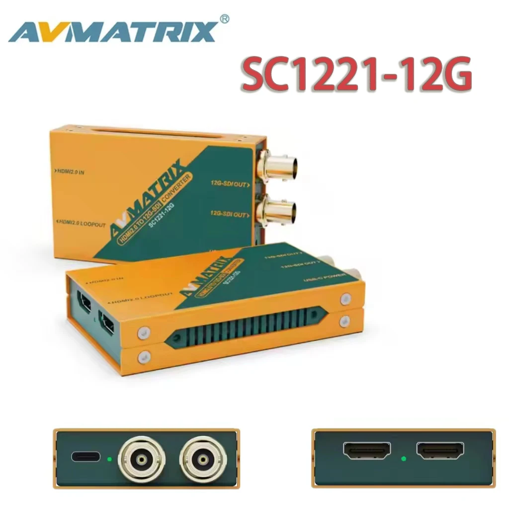 AVMATRIX SC1221-12G HDMI2.0 TO 12G-SDI 4K BROADCAST CONVERTER