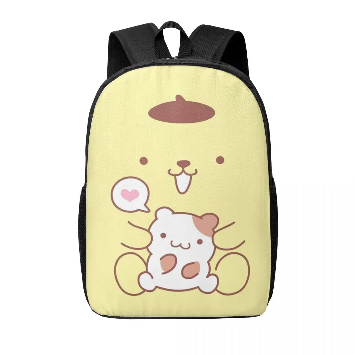 

Custom Pom Pom Purin Cute Animes Travel Backpack Men Women School Laptop Bookbag College Student Daypack Bags