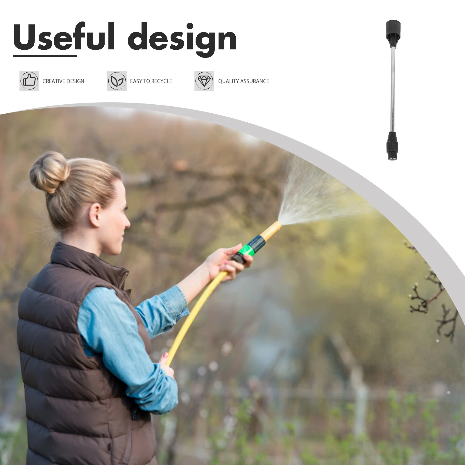 

4pcs Stainless Steel Sprayer Pole Long Extension Rod For Garden Agricultural Watering Nozzle Replacement Compatible Electric