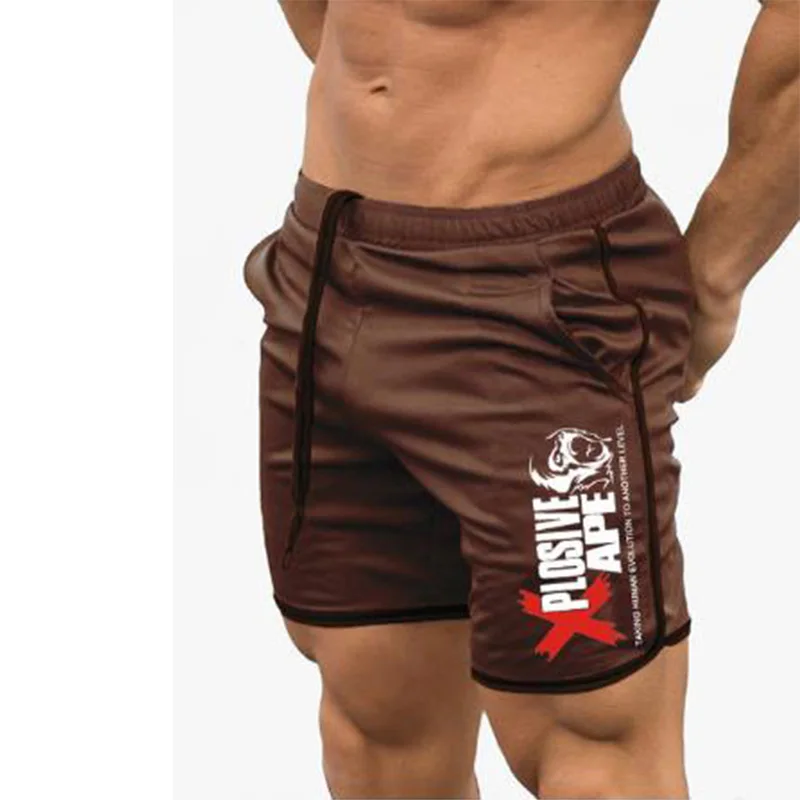 New Men Shorts Gym Fitnes Loose Shorts Running Sports Basketball Shorts Summer Quick-dry Short Pants Male Casual Beach Shorts