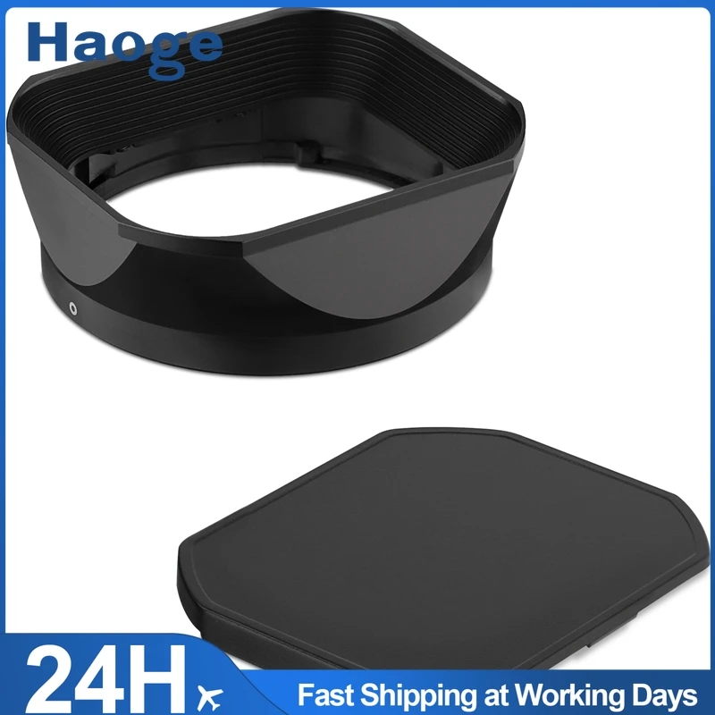 Haoge Metal Square Lens Hood for Fujifilm Fuji XF16-50mm F2.8-4.8 R LM WR ,XF33mm F1.4 R LM WR,XF 23mm f/1.4 R LM WR lens
