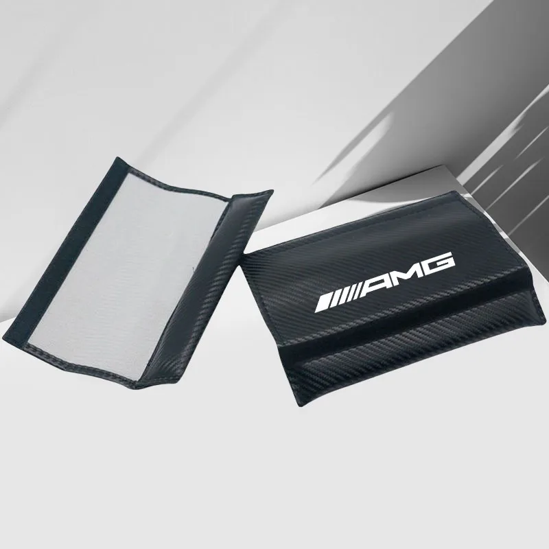 

Car Seat Belt Pad Safety Strap Shoulder Cover Accessories For Mercedes Benz A B C S Class AMG GLA CLA GLC Decoration Accessorie
