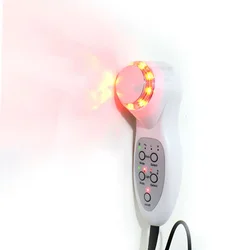3Mhz Ultrasonic Face Massager 7 LED Face Skin Rejuvenation Iontophoresis Care Skin Cleaner Facial Beauty 110-240V