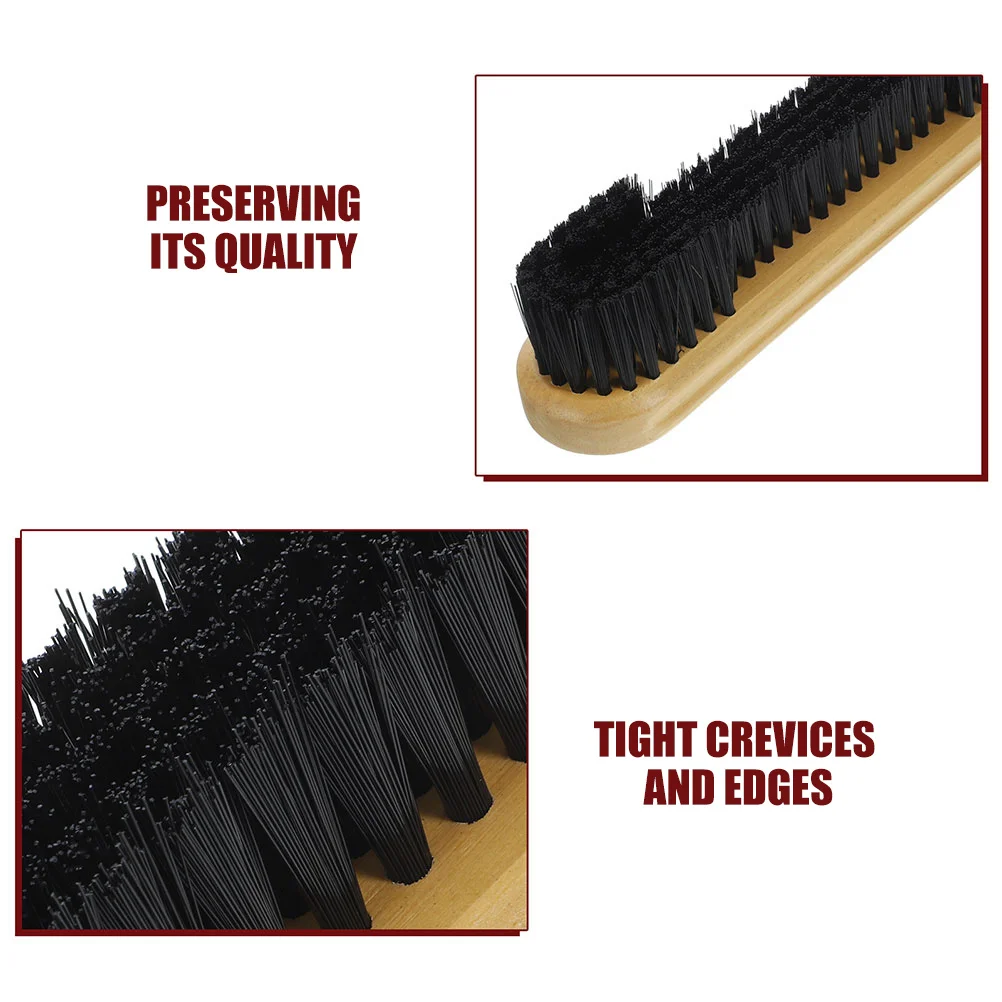 แปรงทำความสะอาดโต๊ะบิลเลียด ขนแปรงนุ่ม ด้ามไม้ สำหรับทำความสะอาดผ้าสักหลาด ร่อง ซอก ชุดอุปกรณ์ดูแลโต๊ะพูล