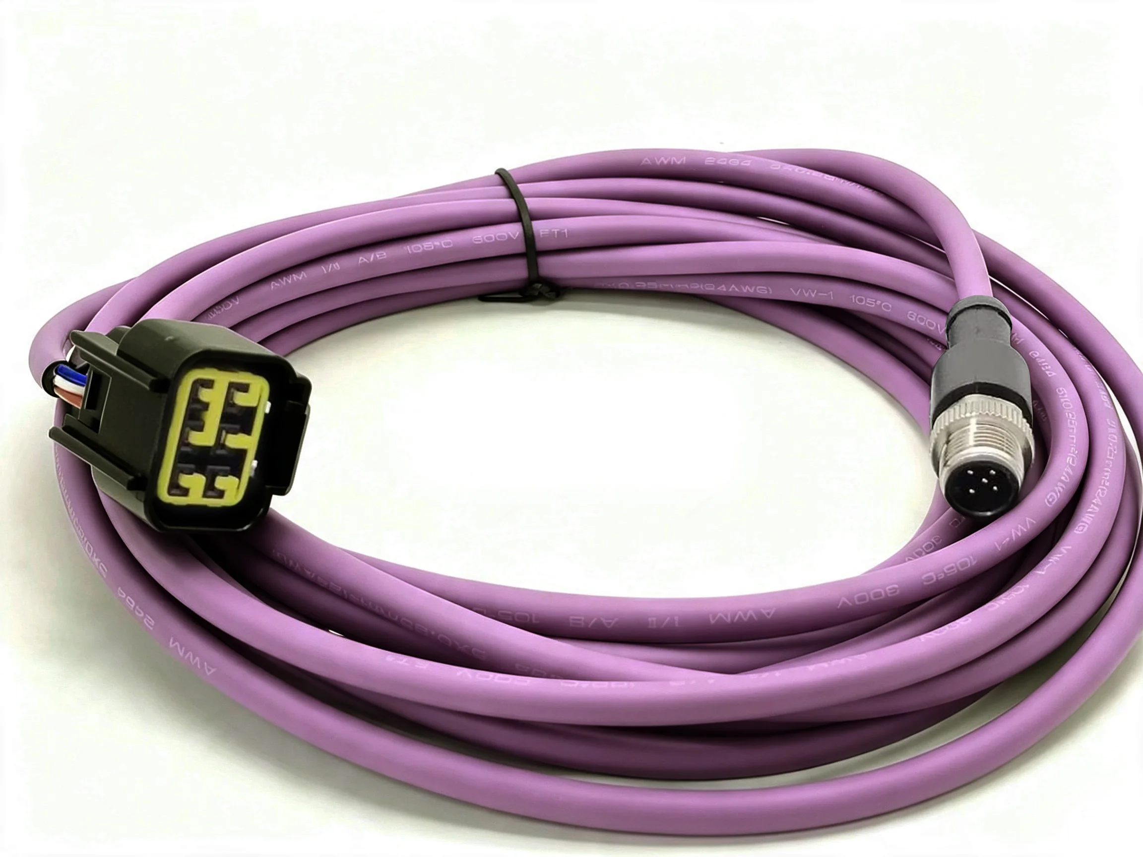 6‑Pin to M12 5‑Pin Male NMEA2000 N2K Cable 5 Meter With T‑Connector IP67 Waterproof Marine Vessel Network Connection Wire