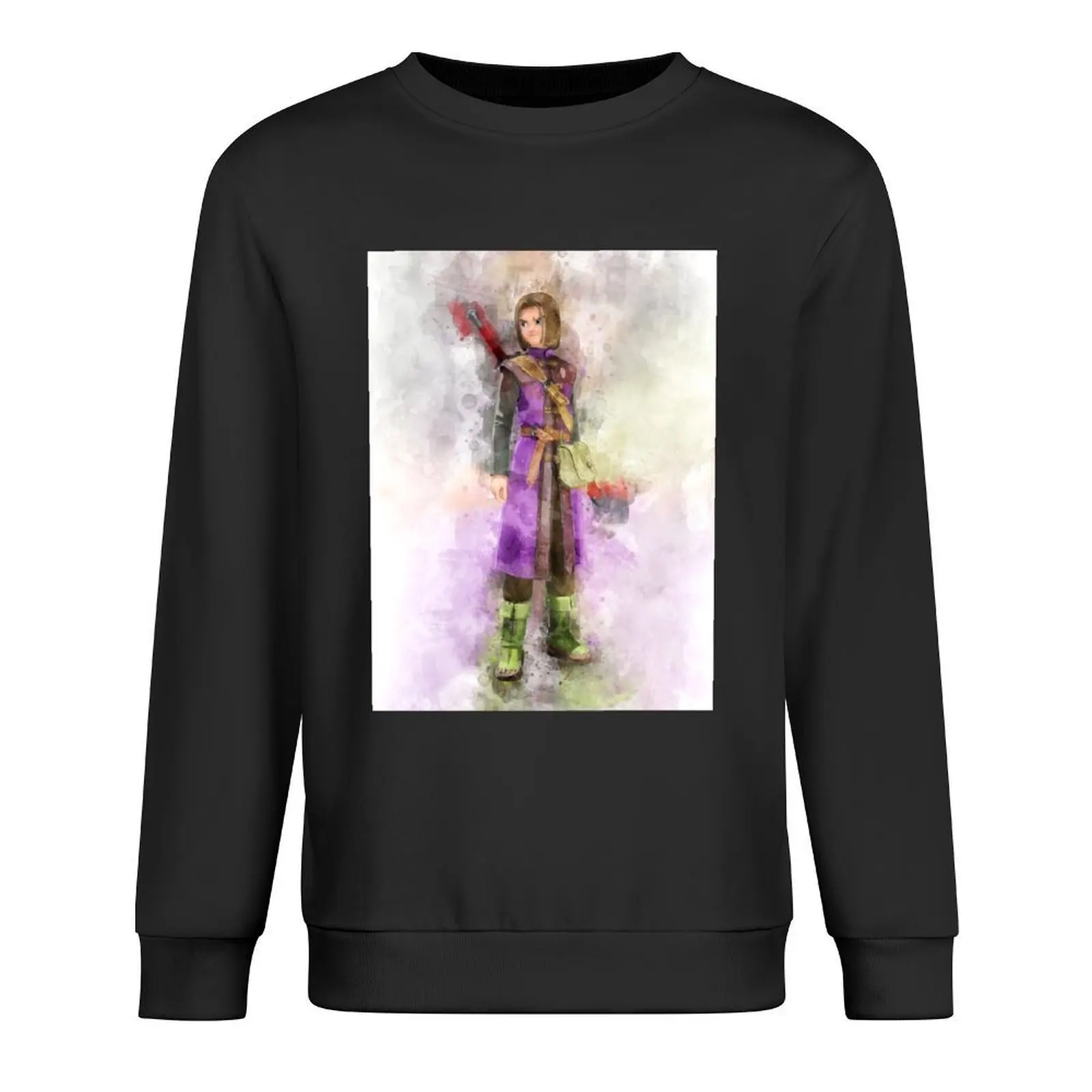 

Hero - DQXI Watercolor Pullover men's winter sweater male clothes korean style clothes mens clothing sports sweatshirt man