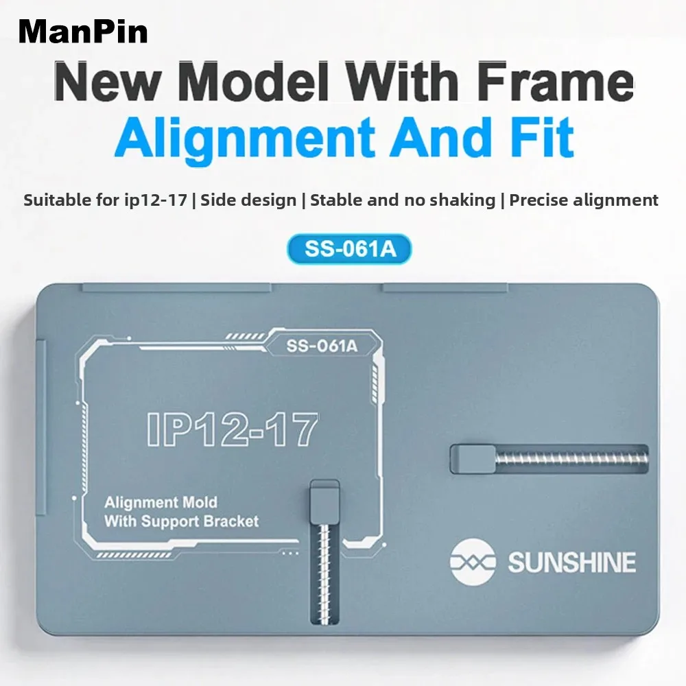 

SS-061A 2-в-1 пружинная форма с выравниванием по рамке, черная резиновая подушка для ламинирования ЖК-экранов, автоматическое позиционирование для iPhone 12-17