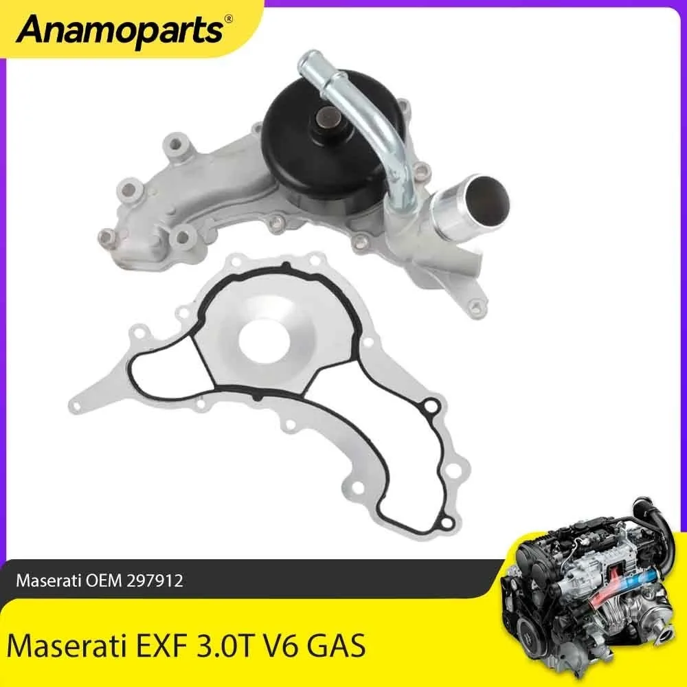 Engine Parts Water Pump Fit 3.0 L T M156B M156C For Maserati Ghibli Levante Quattroporte M157 M161 3.0L V6 GAS 297912 299667