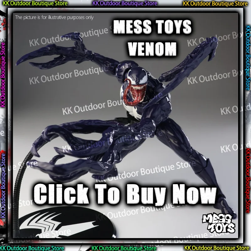 

НОВИНКА: Фигурка-модель Человек-паук Веном (Симбиотический черный костюм) от Mess Toys. Аниме-фигурка, кукла, подарки, игрушки.