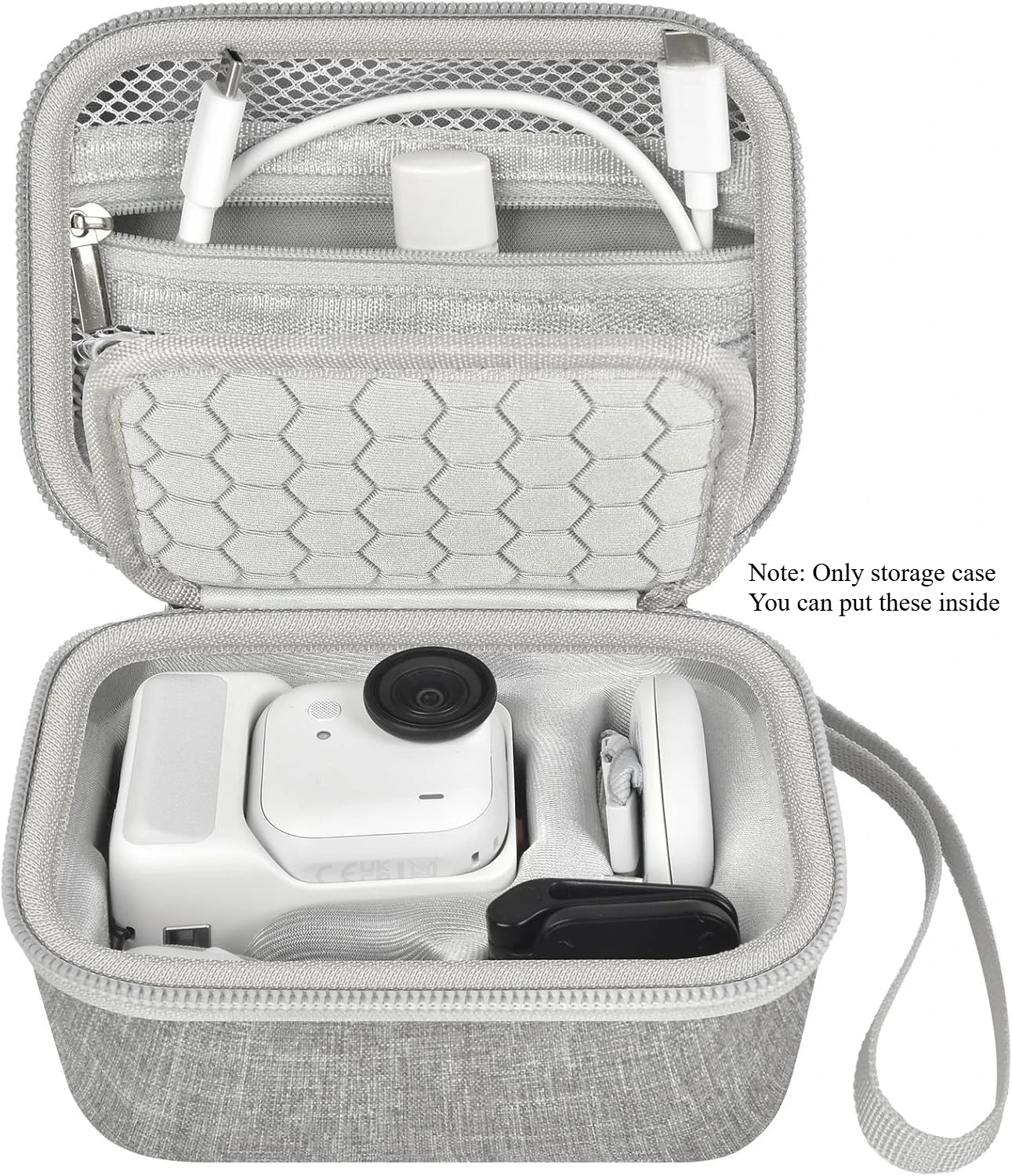 Case Compatible with Insta360 GO Ultra, Compact Protective Travel Case with Dedicated SD Card Slot for Accessories （CASE ONLY)