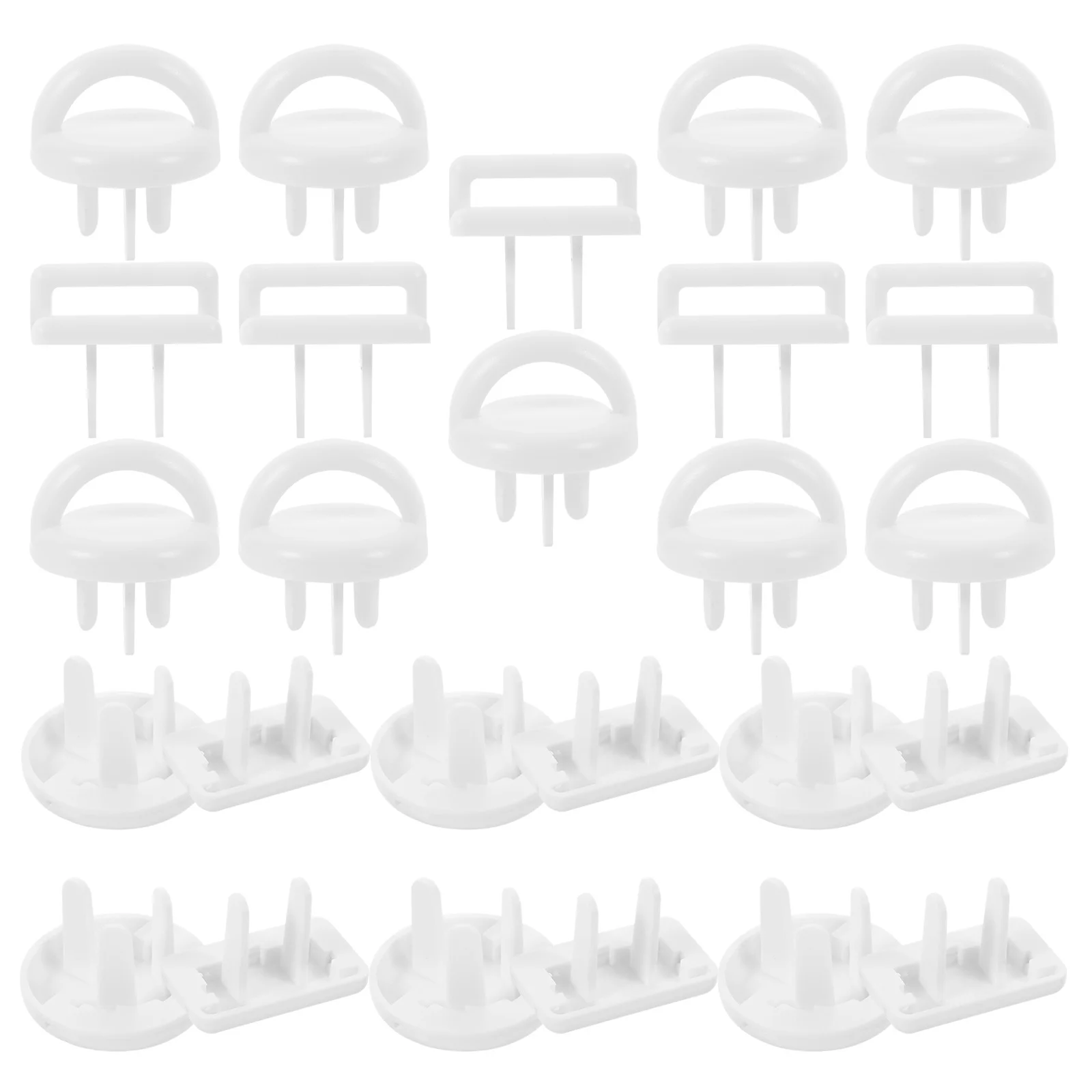 

50Pcs Child Proof Outlet Protector Plug Covers Baby Safety Plastic Electrical Socket Cover Baby Proofing Plug Protectors