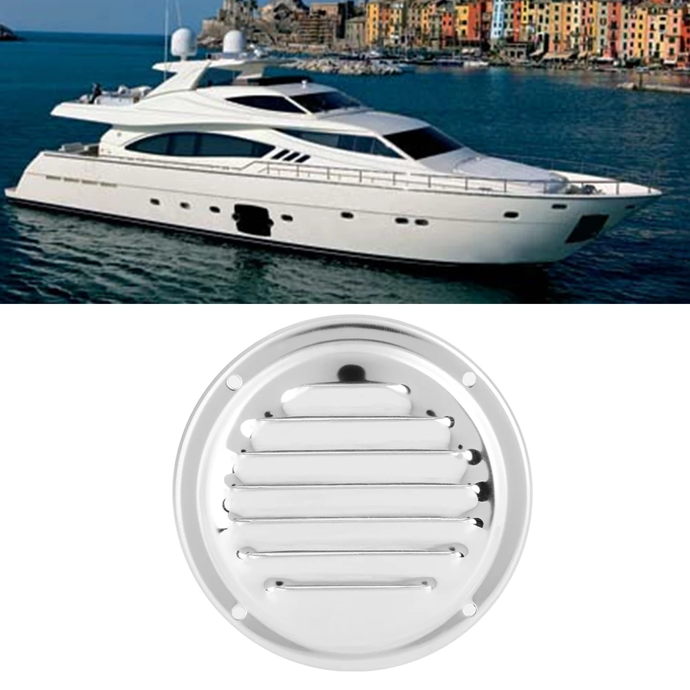 Louver Vent Louver Vent Grille Marine Grade Stainless Steel Round Air Vent Louver Vent Grille Louvered Ventilator Grill Cover