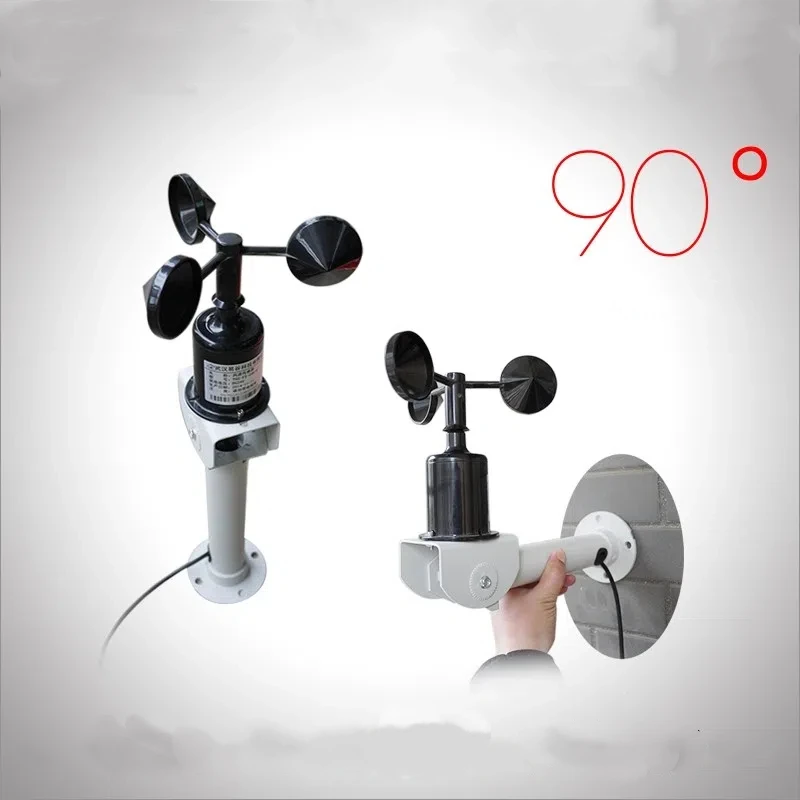 

2026 CE Certified 3 Cup Vane Industrial Anemometer with RS485 Pulse Output Weather Station Wind Speed Sensor Plastic Material
