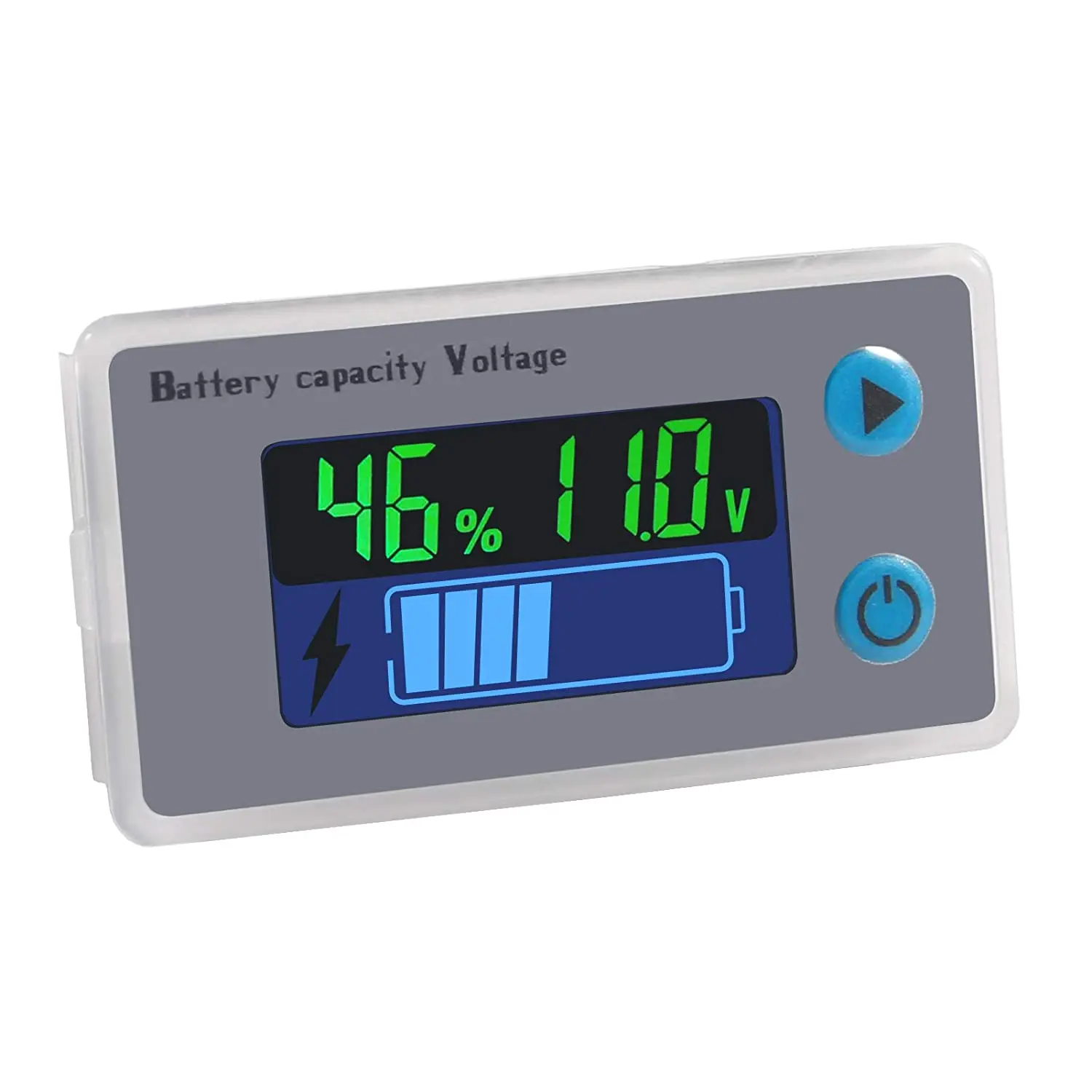 10-100V Digital Battery Capacity Tester 12V 24V 36V 48V LCD Display Marine RV Battery Power Indicator Panel JS-C33