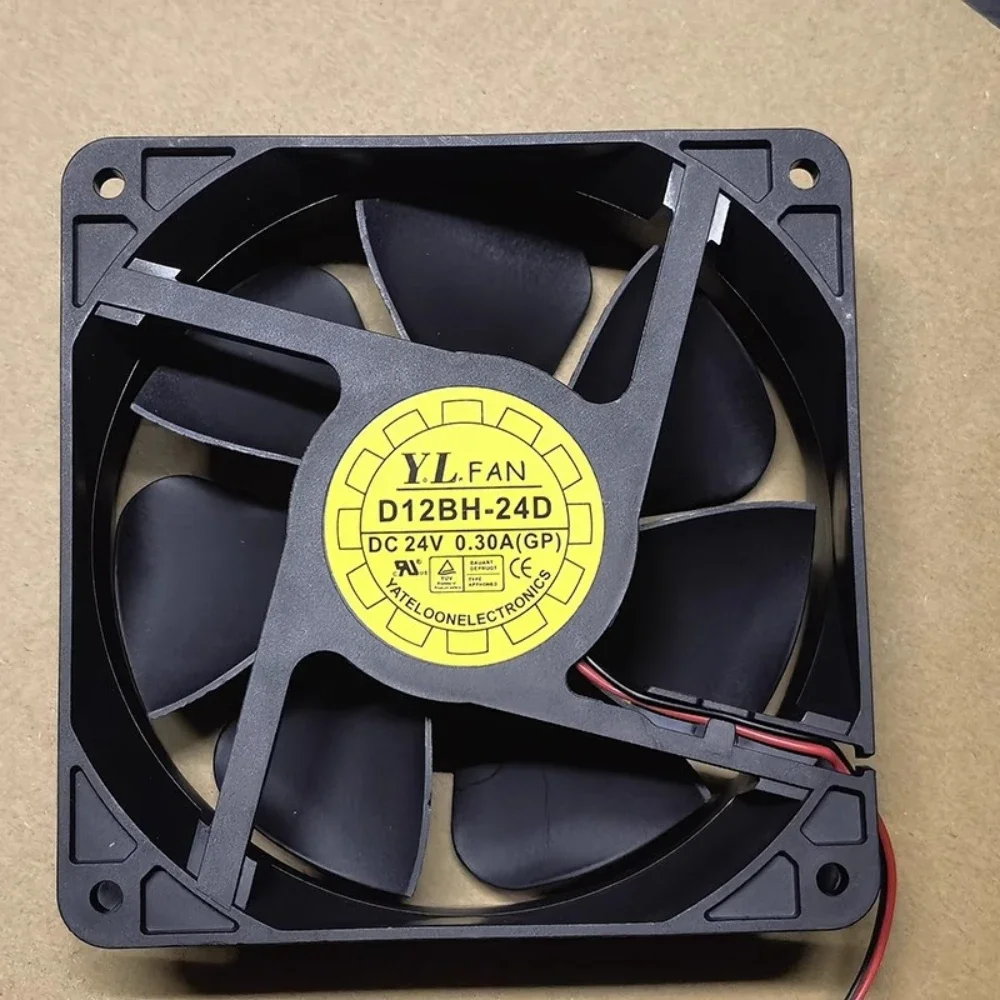 

Y. L D12BH-24D Server Fan for YaLn High Air Flow Axial Silent Power Supply Converter Cooing Fan 12025 24V 0.30A 12CM 2-3-4 Wire