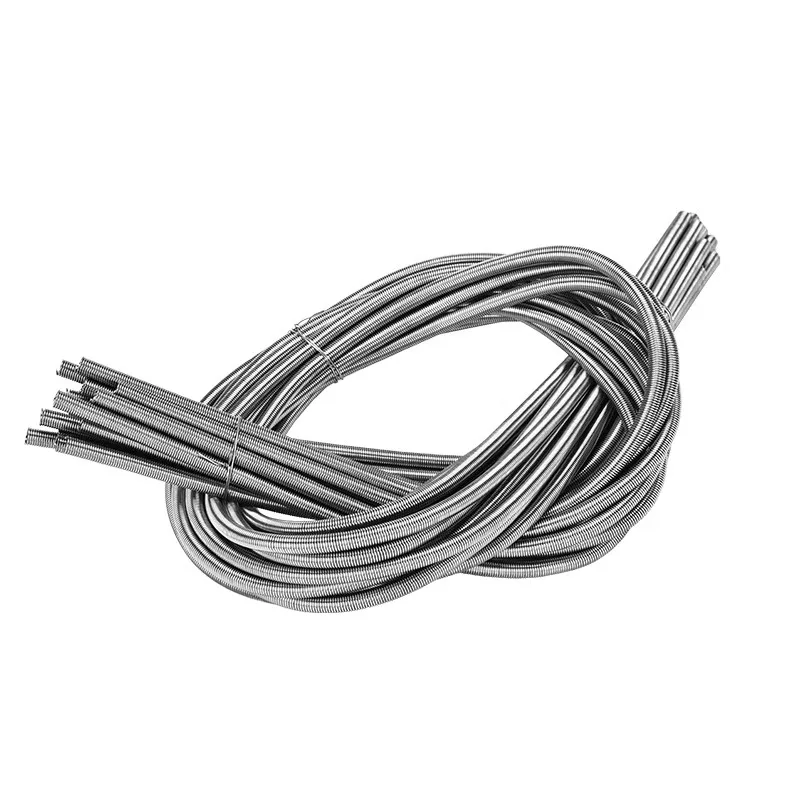 1pc 0.2/0.3/0.4/0.5/0.6/0.8mm Wire Diameter Stainless Steel Extension Spring Super Long Tension Spring Total Length 1000mm