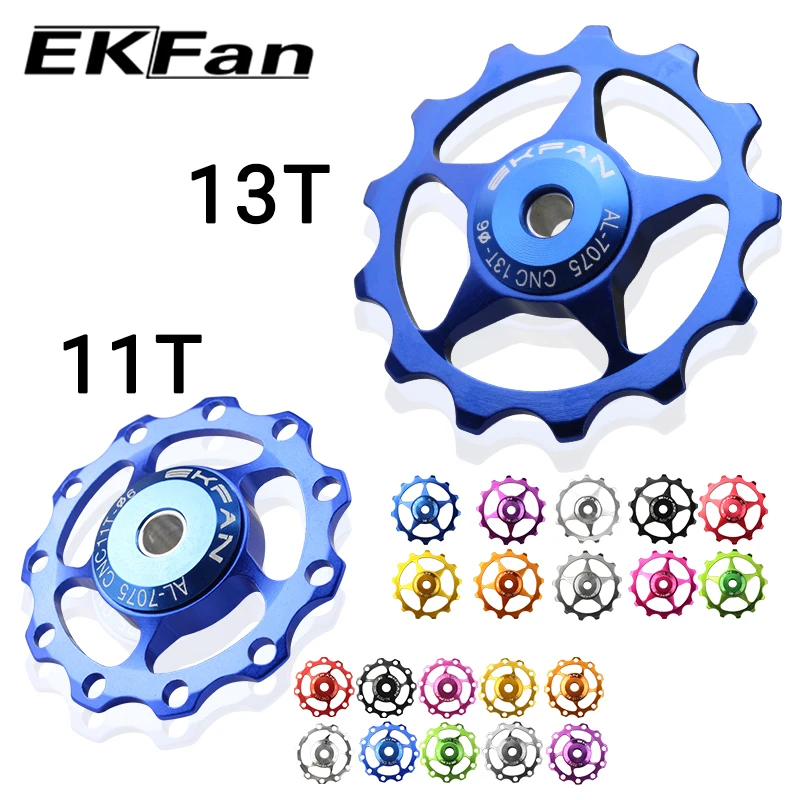 EKFan MTB Mountain Road Bikes Fahrräder 11T 13T Schaltwerk Riemenscheibe Roller Umlenker Stützrad Teile