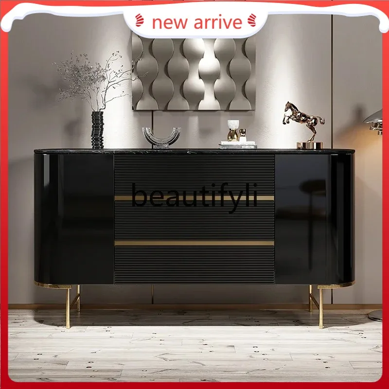 

D2520 Light luxury door cabinet Modern paint slate home decoration cabinet Simple locker
