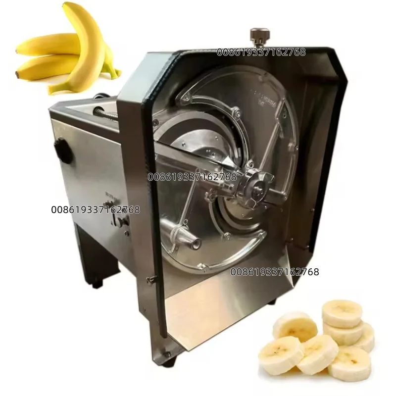 

Thickness Adjustable Banana Slicer Electric Automatic Plantain Multi-slice Cutting Machine Banana Chips Making Machine