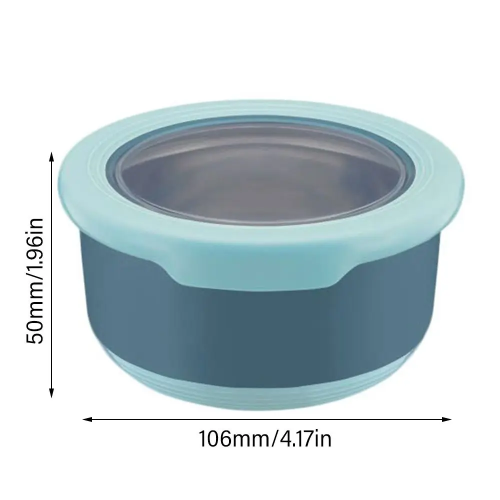 Fiambrera portátil para microondas, fiambrera para exteriores, vajilla para alimentos, contenedor de alimentos, caja Bento de forma redonda