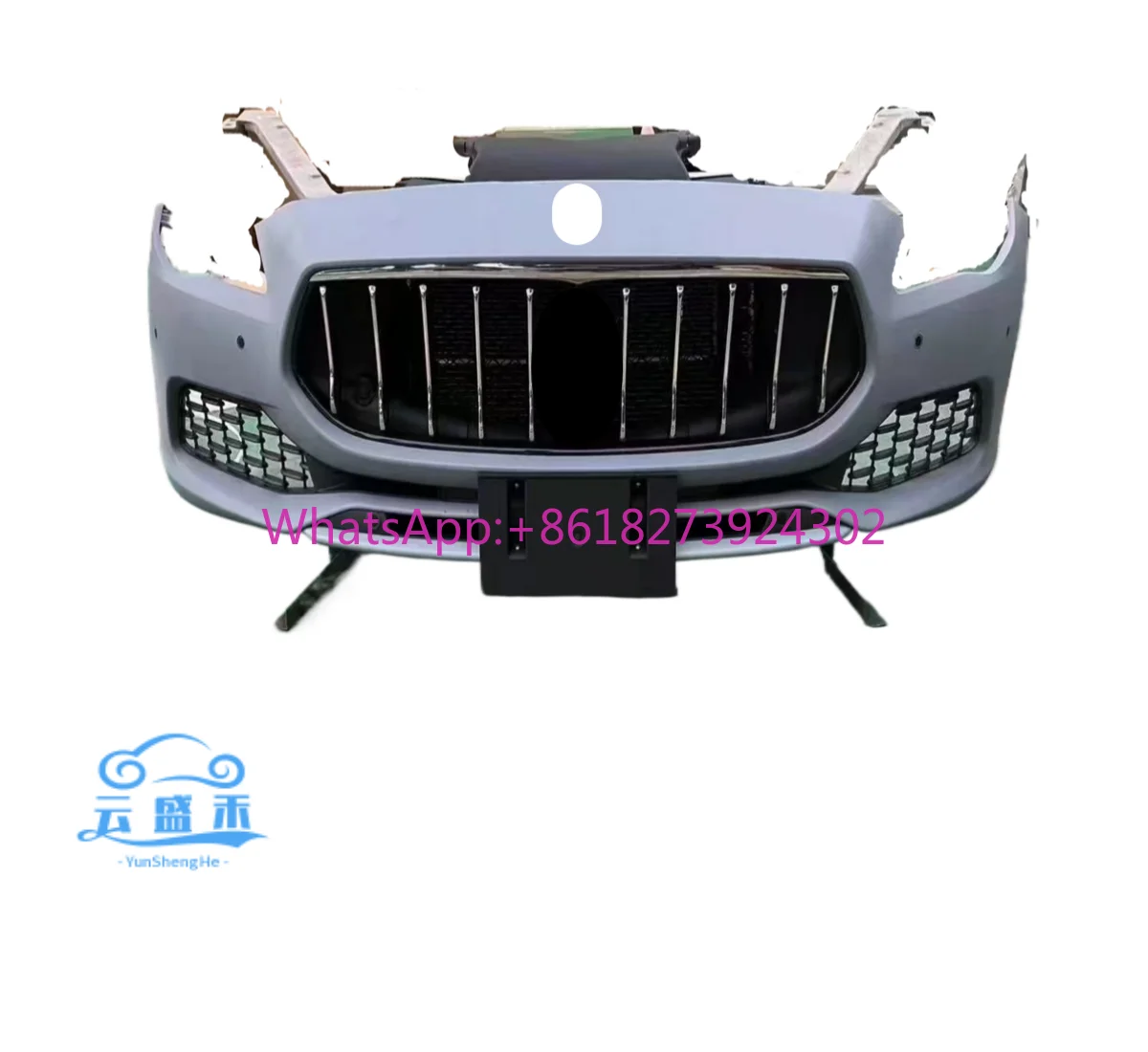 

High Quality for Maserati Ghibli Car Front End Body Kit Includes Front Car Bumpers Grille Radiator Lip for Auto Parts Upgrade