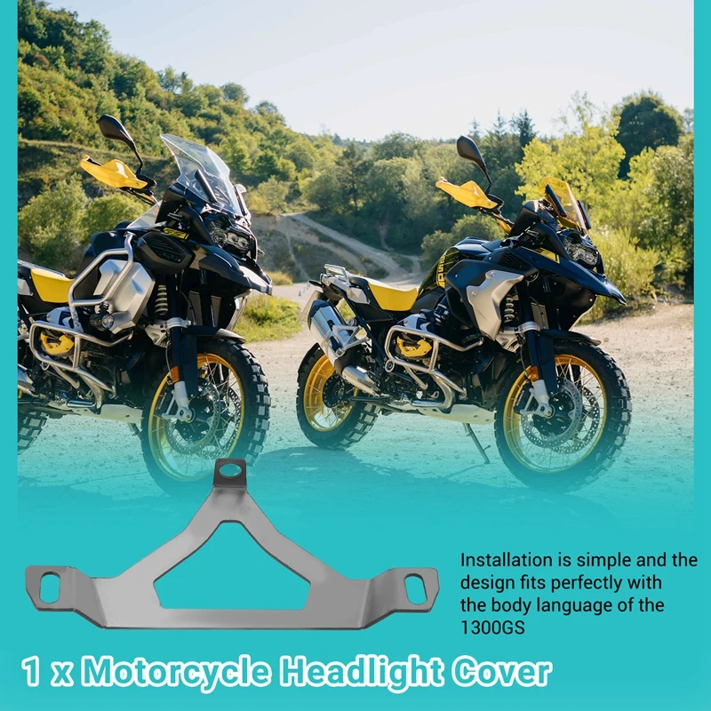 오토바이 전조등 커버 퀵릴리즈 헤드라이트 보호 실드, BMW GS 1300 액세서리 R1300GS R 1300 GS