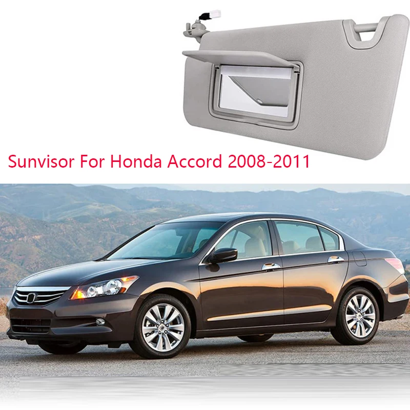 

Car Sun Visors Left Driver Side Gray Front Window Sunshades Shield Cover Sunvisor For Honda Accord 2008-2011 OEM 83280-TA5-A51ZA