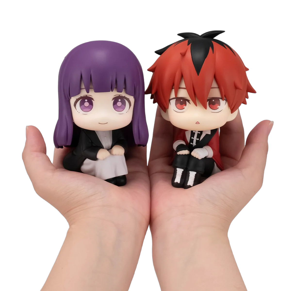 11cm anime sousou no frieren samambaia figura stark olhar boneca bonito modelo sentado postura brinquedo coleção aciton figura boneca