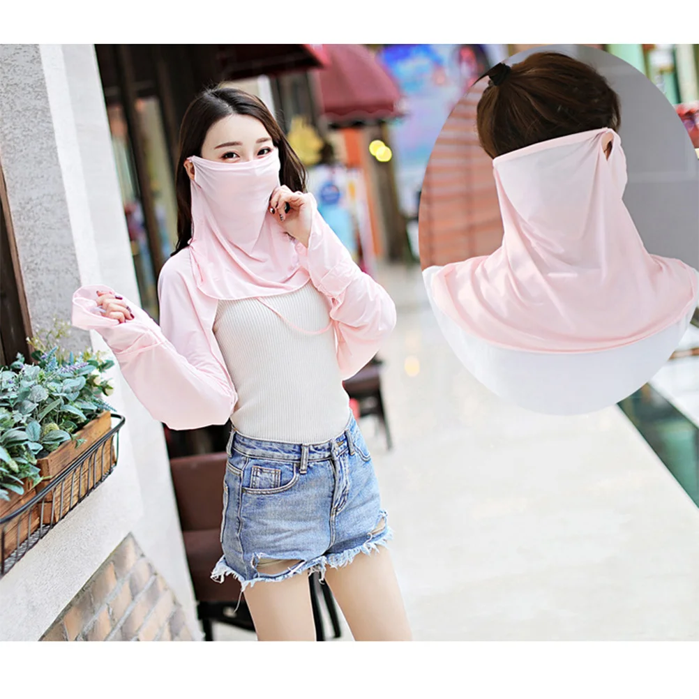 4 Pcs/1 Pack Ice Silk Breathable Scarf Outdoor Cycling Sun-resistant Neck Scarf for (Random Color)