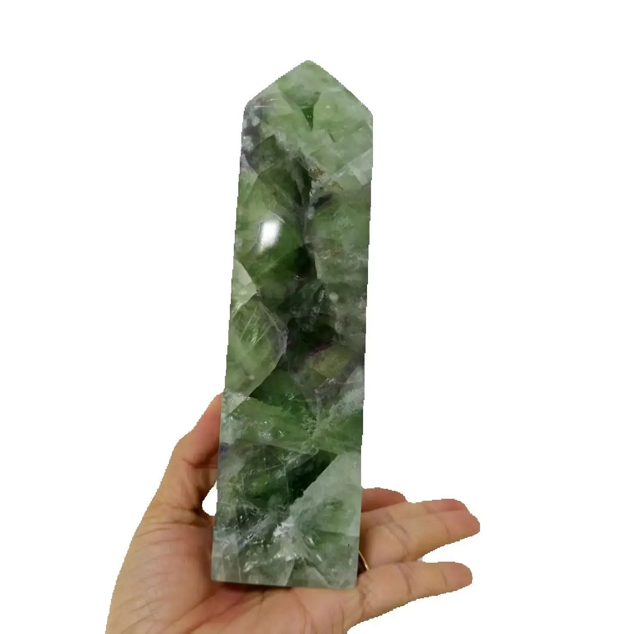 Cheap! Natural Colored Fluorite Mineral Standard Crystal Tower, Energy Gemstone, Spiritual Healing, Home Use, Demagnetization, G