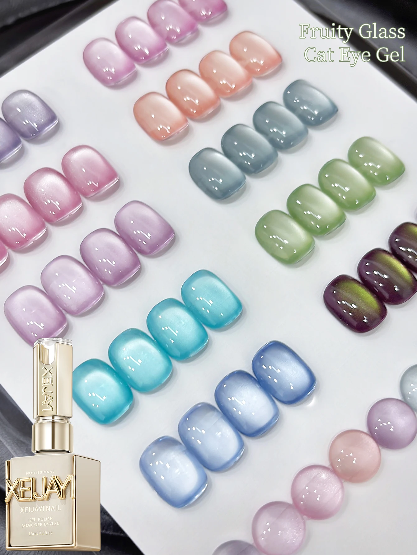 

Набор лаков для ногтей «кошачий глаз», 10 цветов, 15 мл, светоотражающий магнитный гель для ногтей «кошачий глаз», замачиваемый УФ-светодиодный гель для салона, женские инструменты для дизайна ногтей