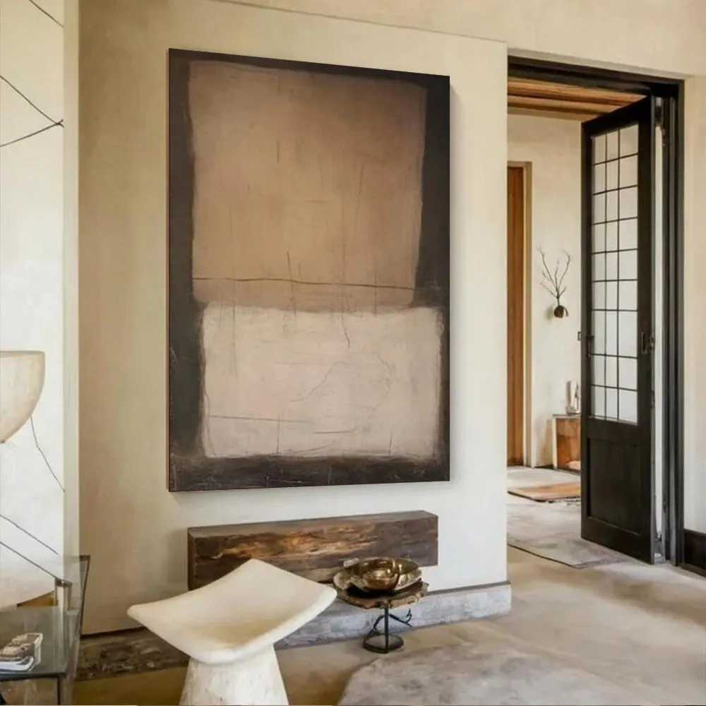 

Pure 100% Hand-Painted Red Blue Oil Painting On Canvas Abstract Textured Art Decorative Picture For Living Room Wall Gift