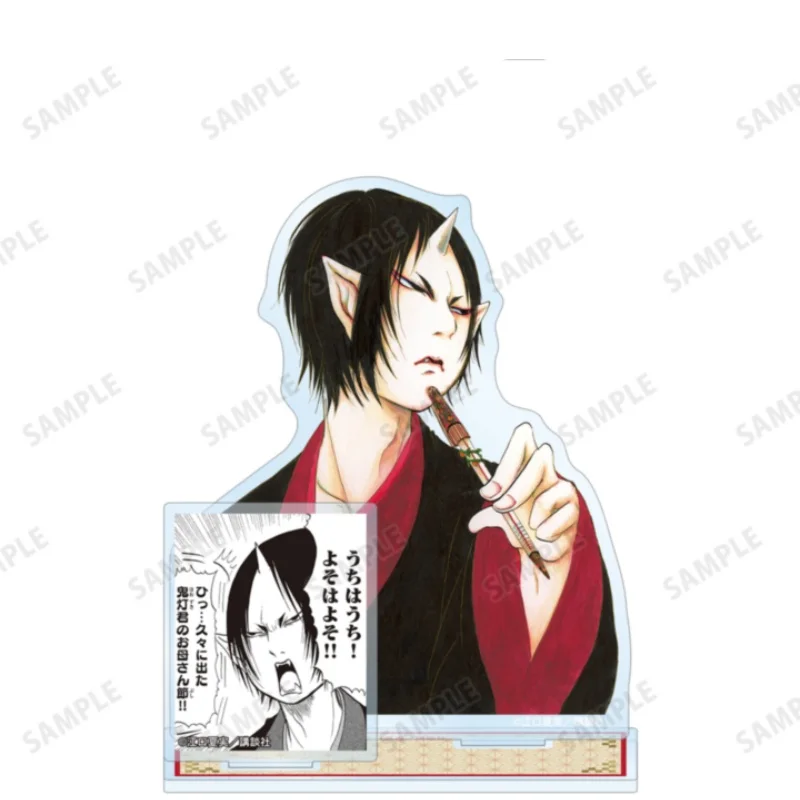 Hoozuki no Reitetsu Manga Character Acrylic Figure Stand Two‑Sided Printed Model Plate Desktop Ornament Fan Collection Keychain